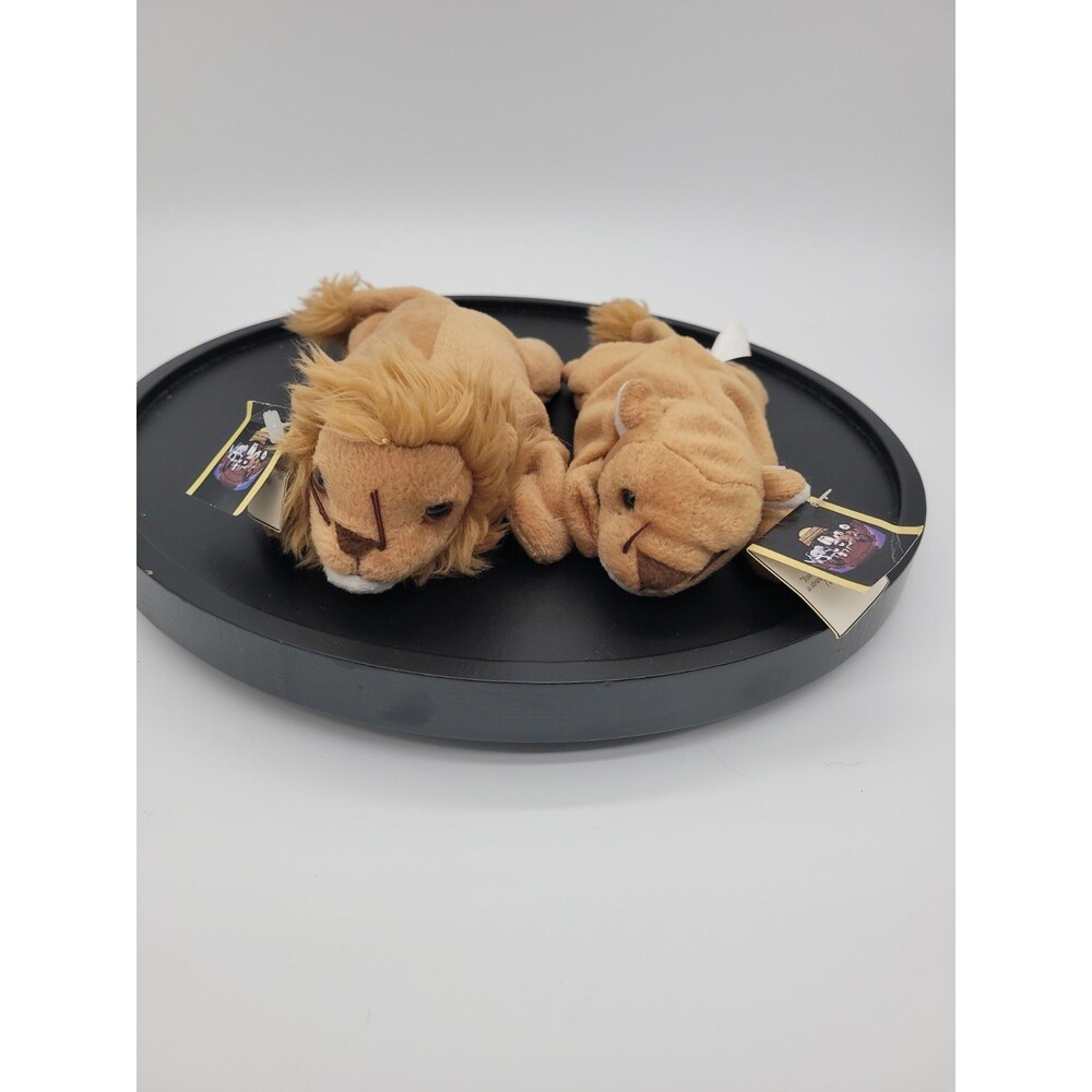 Noah's Bean Mates Kittim & Sheba Animal Lion Plush Noah's Ark with Tags